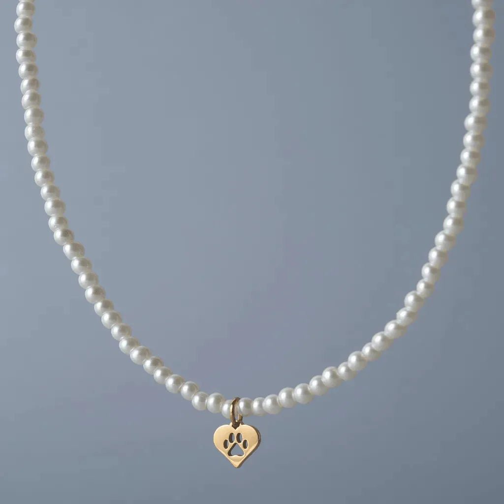 Collier Perle & Patte - Précieux Câlin