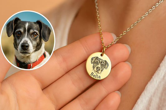 Collier pour Chien Personnalisé: Immortalisez Votre Compagnon avec les Bijoux Précieux Câlin