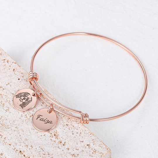 Bracelet Jonc Personnalisé - Précieux Câlin