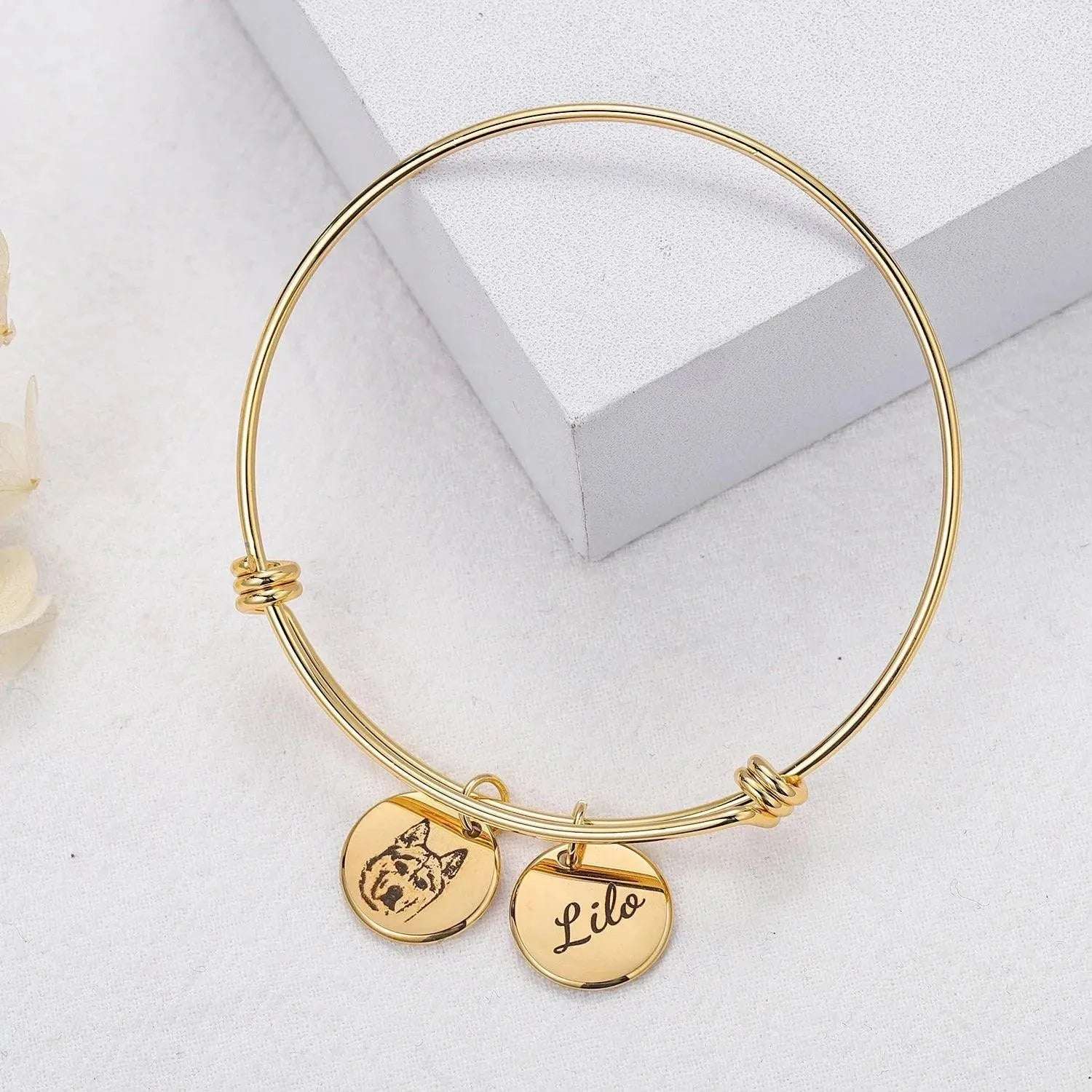 Bracelet Jonc Personnalisé - Précieux Câlin