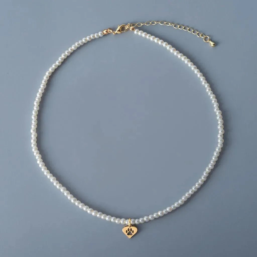 Collier Perle & Patte - Précieux Câlin